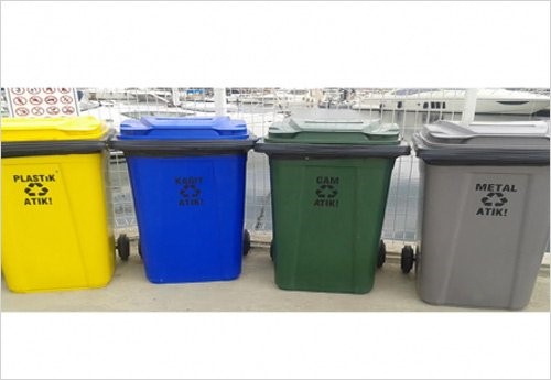 Geri Dönüşüm Plastik Seti 120 Lt 